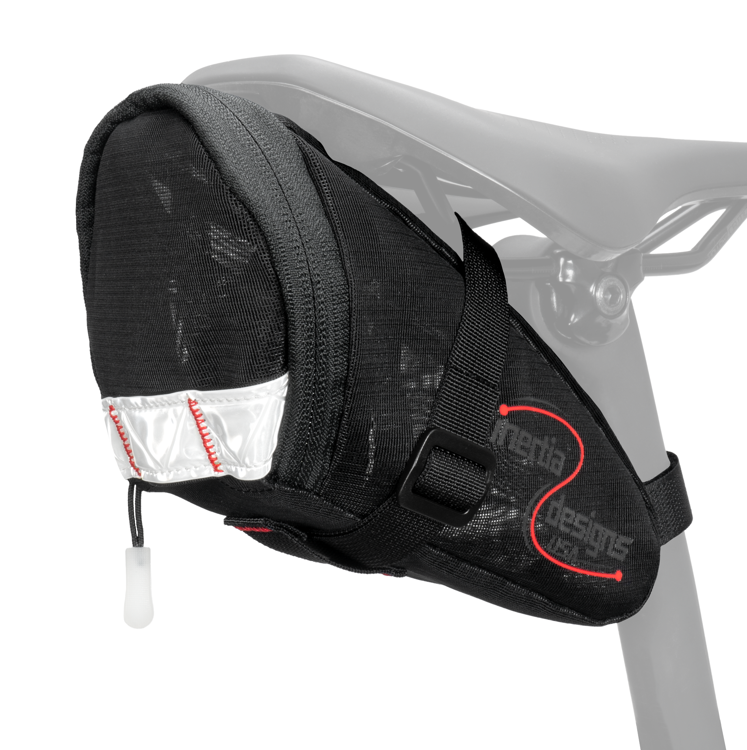 Panier Vélo Inertia Designs Metro – Sacocoche Arrière Unique 12x13x8 Pouces, Noir